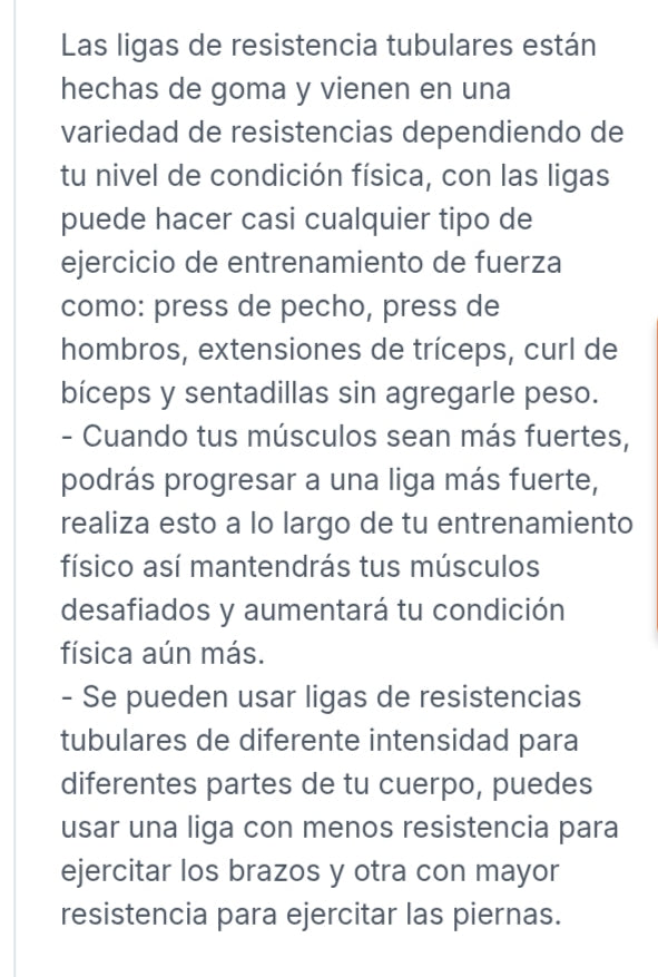 Sets de bandas elásticas